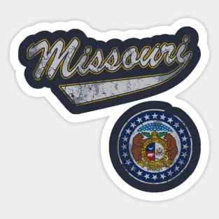 Retro Missouri State Flag Sticker